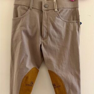 Romfh Child’s International Euro Seat Knee Patch Jodhpurs Size 12 Beige NWT